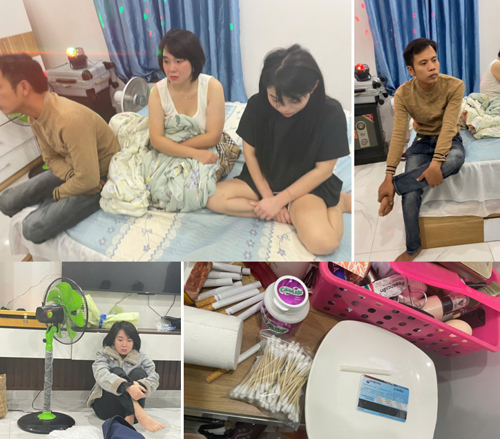 Bắt giữ 6 đối tượng tàng trữ, sử dụng trái phép chất ma túy ở quận Kiến An, Hải An và Dương Kinh